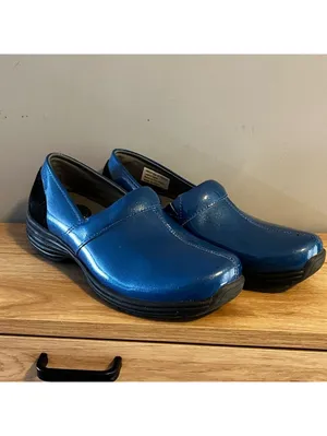 Sanita Original Shiny Blue Women’s Professional Clogs EU 40 US 9 EUC thumbnail 2