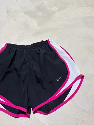 Nike Black Athletic Shorts with Pink Trim and White Panels XS thumbnail 2