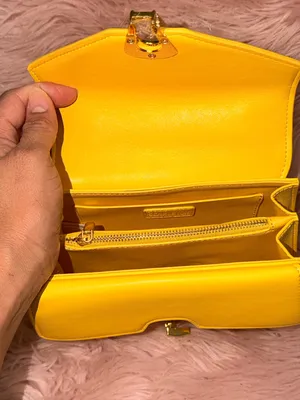 Scarleton Yellow Quilted Top-Handle Satchel with Detachable Strap thumbnail 7