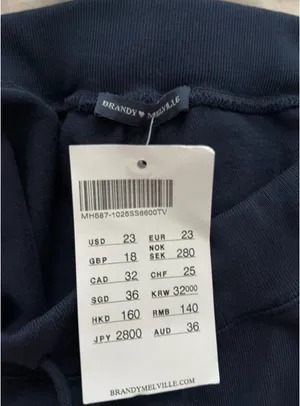 Brandy Melville Navy Blue Sweatshorts thumbnail 6