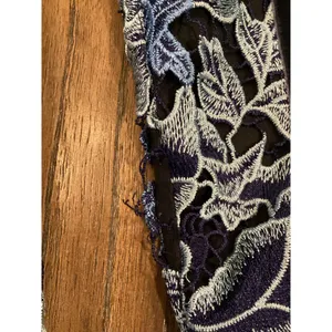 NBD X Corinne Womens Blue Lace Mini Dress Long Sleeve Floral Fitted V Neck thumbnail 12