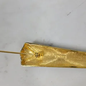 Monet Vintage Enamel Brooch Pin Black Gold Tone Art Deco Statement Jewelry thumbnail 16