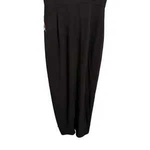 Halston Heritage Maxi Dress Womens 4 Black Ruffle Sleeveless Two Tone Gown‎ thumbnail 8