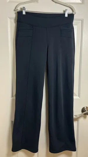 Athleta Womens Medium Straight Leg Leggings Gray‎ Pockets RN# 54023 thumbnail 1
