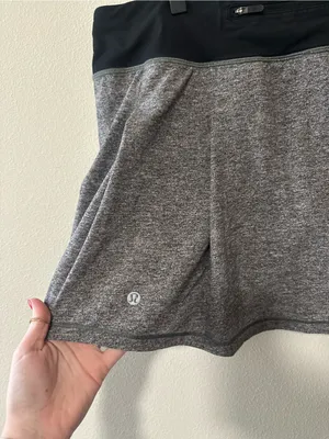 Lululemon Pace Rival Skirt Tall 15" Heather Lux Multi Black W8A82T size 12 thumbnail 9