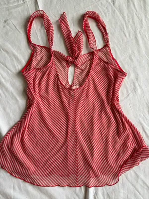 Victoria's Secret Pink Striped Tie-Front Camisole thumbnail 4