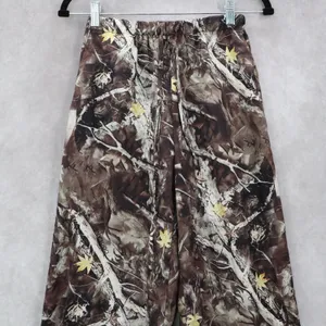 Coolane Camo Wide Leg Straight Leg Drawstring Pull On Trousers‎ Pant S Small thumbnail 4