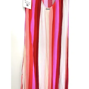Billabong Wanna Be Around Maxi Dress XS Red Pink High Slit‎ NWT Beach Cover Up thumbnail 9