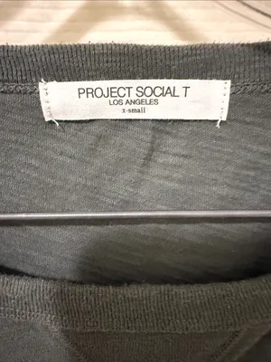 Project Social T XS Dark Green Short-Sleeve Relaxed Tee. thumbnail 2