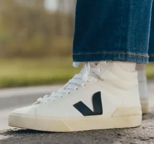 Veja Minotaur High Top Sneakers in Black and White thumbnail 1