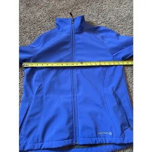 Merrell Aeroblock Womens Full Zip Jacket Large Fleece Lined Outdoors Hiking Blue thumbnail 5
