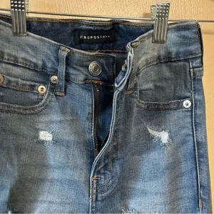 Aeropostale‎ Women’s Jeans Jeggings Super High Rise Ankle Stretch Distressed 00 thumbnail 4