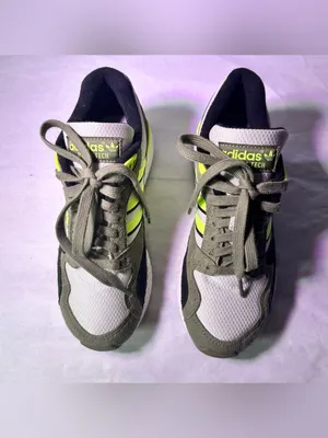 adidas women Ultra Tech Sneakers — White, Olive & Neon Yellow thumbnail 4