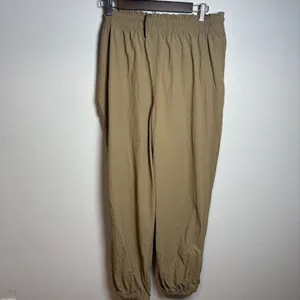 Hunter Nylon Drawstring Cinch Waist Jogger Pants Khaki Medium thumbnail 6