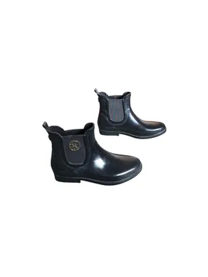 Guess Black and Gold Ankle Rain Boots thumbnail 3