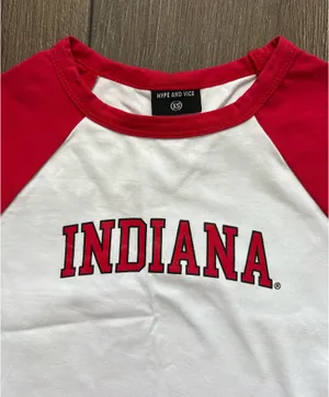 Hype & Vice Baby Tee Indiana University thumbnail 2