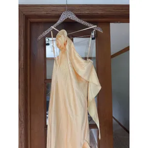 PETAL & PUP Aila Rosette One Shoulder Dress in Butter Yellow Size XS thumbnail 6