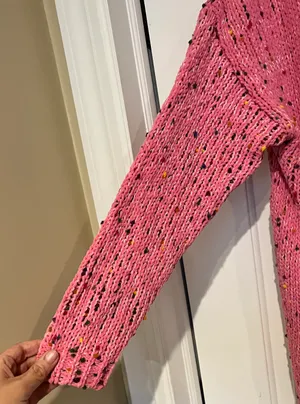 Pink And Rainbow Sweater thumbnail 5