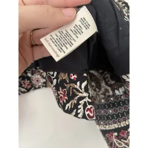 Soft Surroundings Black Embroidered Mandala Bolero Manda Cropped Jacket Sz L thumbnail 5