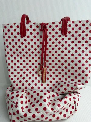 Imoshion USA Red & White Polka Dot Tote & Make Up Bag Set thumbnail 8