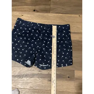 Banana Republic 12 Navy Anchor Print Shorts Cotton Stretch Nautical Summer thumbnail 6