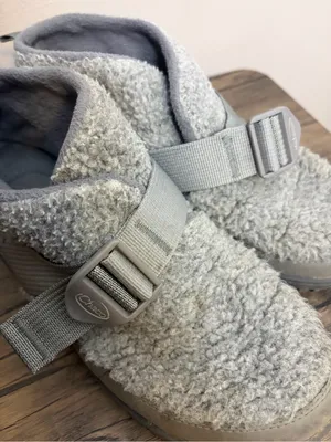 Chaco Ramble Fluff Slippers Women's size 9 Gray thumbnail 7