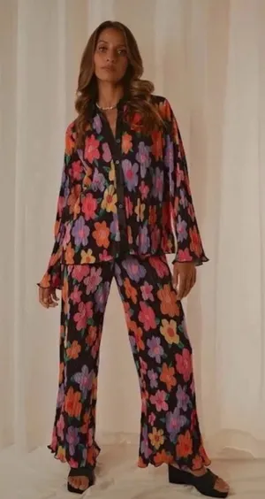 Peppermayo Wine Dates Floral Pants Size 6 thumbnail 1