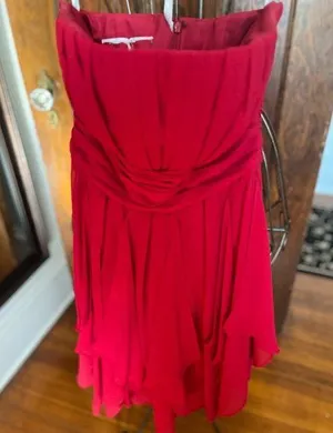 David's Bridal Red dress thumbnail 1
