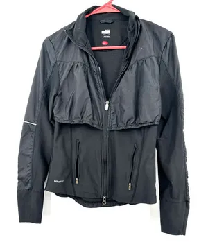 Nike fit‎ dry size Small black full zip lightweight jacket thumbnail 1