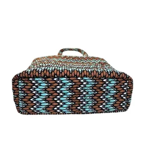 Vera Bradley Quilted "Sierra Stream" Medium Vera Tote Shoulder Handbag Blue‎ thumbnail 5