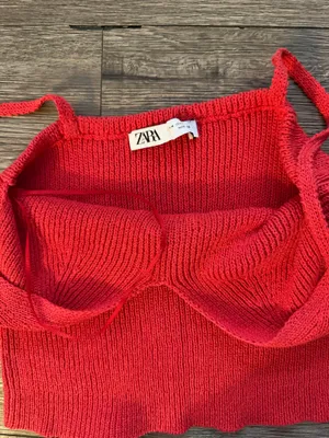 Red ZARA Top thumbnail 5