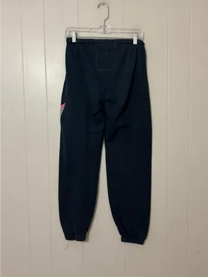 Aviator Nation Rainbow Bolt Sweatpants Charcoal Gray Joggers Size S thumbnail 7