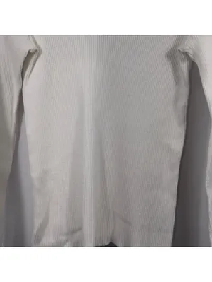 Lauren Ralph Lauren S White Ribbed Turtleneck Sweater thumbnail 3