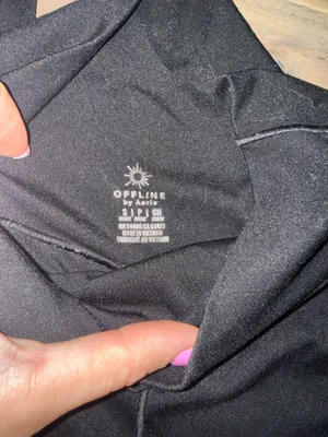 OFFLINE Aerie Real Me High-Waisted Crossover Flare Leggings by thumbnail 4