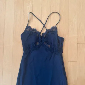 Princess Polly Treasure Bias Cut Navy Blue Satin Maxi Dress with lace detail thumbnail 4