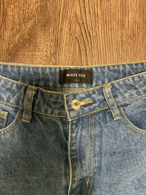 White Fox Wide Leg Denim Jeans thumbnail 2