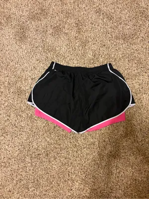 RBX Women's Black & Pink Athletic Two-in-One Athletic Shorts thumbnail 3