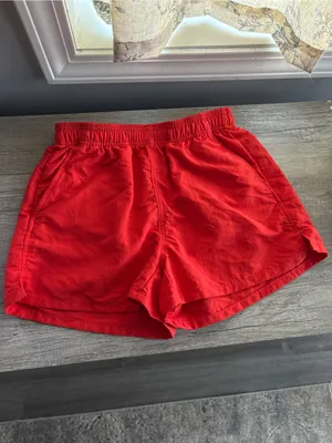 Aritzia Golden Baywatch Water-repellent Drawcord shorts Poppy Red thumbnail 4