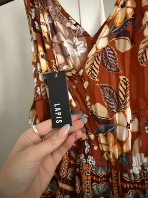 Women’s dress Orange Size M thumbnail 5