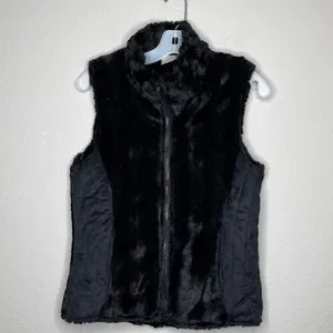Private Quarters Touch of Mink‎ Vest Black thumbnail 6