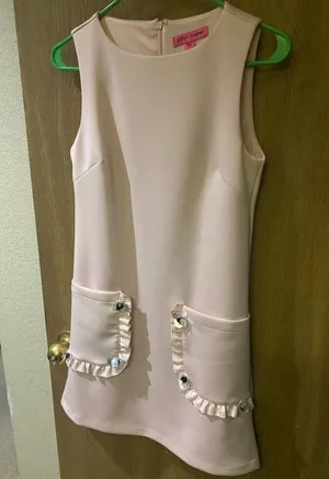 Betsey Johnson Petite Embellished-Pocket A-line Dress thumbnail 2
