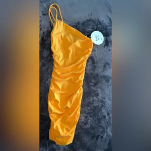 Princess Polly Reece Mini Dress in Orange Size 2 New with tag thumbnail 12