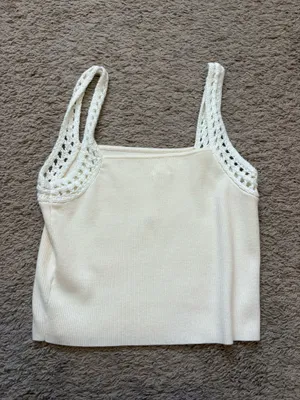 Aerie Crochet Sweater Tank top thumbnail 3