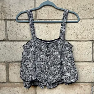 Free People Sweet Caroline Tank Blouse Size Small S Ruffle Dainty thumbnail 2