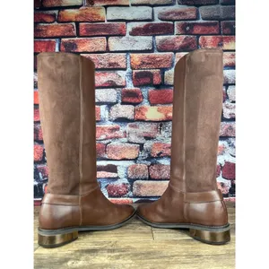 Cole Haan Air Trinity Riding Boots Leather Suede Back Knee High Sz 8B thumbnail 3