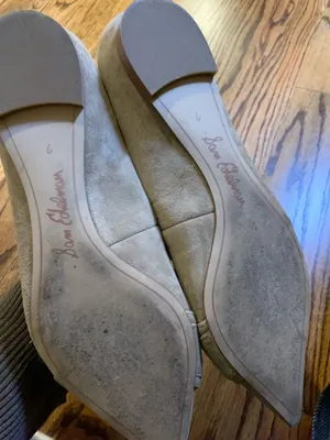 Sam Edelman Sonja Suede Pointed Toe Buckle Flats beige Taupe Size 7 thumbnail 3