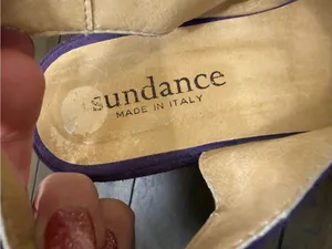 Sundance Purple Suede Slingback Wedge Sandals size 36 thumbnail 9