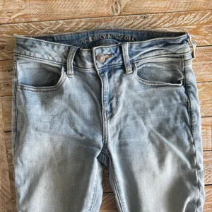 👖American Eagle High-Waisted Jegging Distressed Skinny Jeans👖 ~4 thumbnail 7