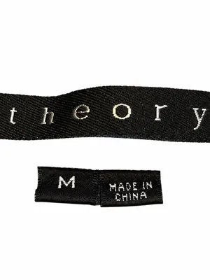 Theory Cropped Embroidered Lightweight Denim Shirt Light Wash Size Medium thumbnail 6