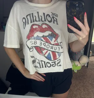 The Rolling Stones Cropped T-shirt thumbnail 1